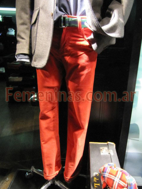 Cremieux pantalon cinco bolsillos rojo
